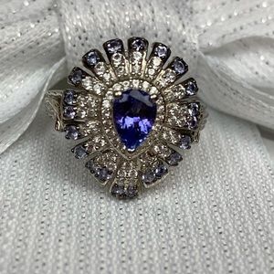 💜Tanzanite Cluster Ring💜